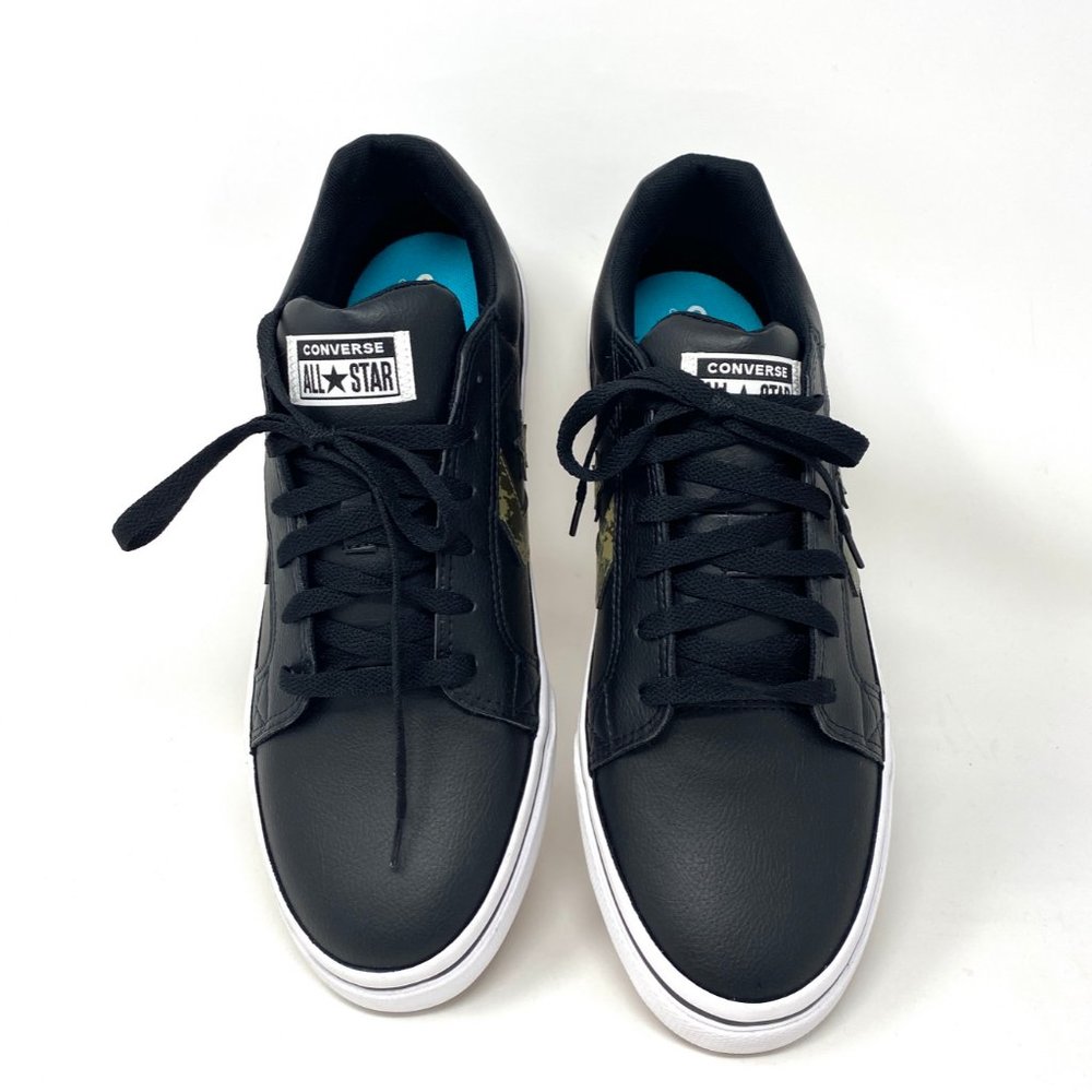 Converse Men's Size 11 170124F El Distrito 2.0 Faux Leather Black Camo Sneakers - Picture 6 of 10